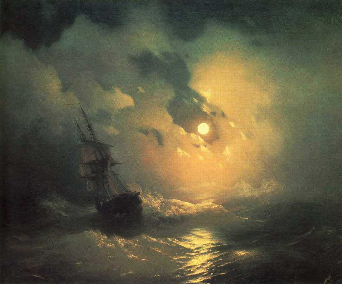 Картина Ивана Константиновича Айвазовского Ночной пейзаж Венеция - одно из самых узнаваемых произведений художника