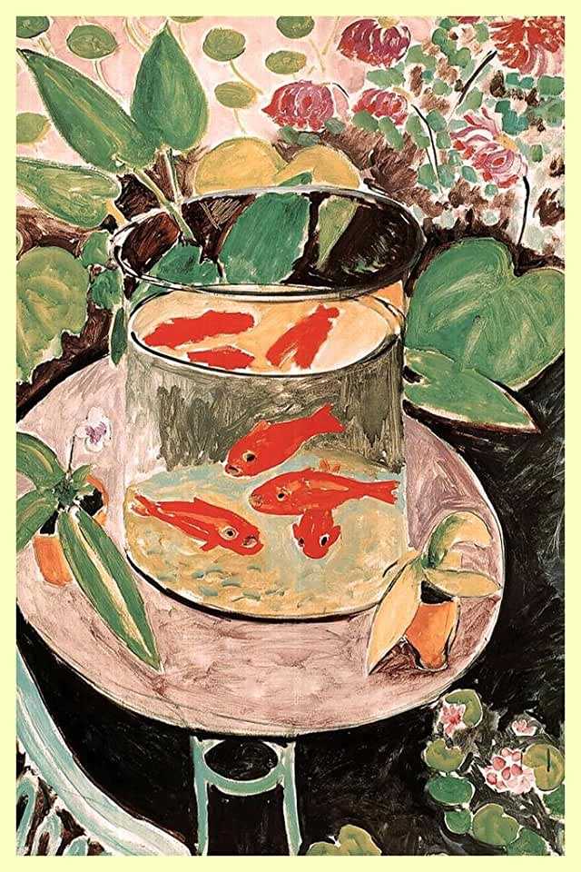 Декоративный натюрморт по мотивам
картины анри матисса «красные рыбки» | искусство, музыка, мхк  | современный урок