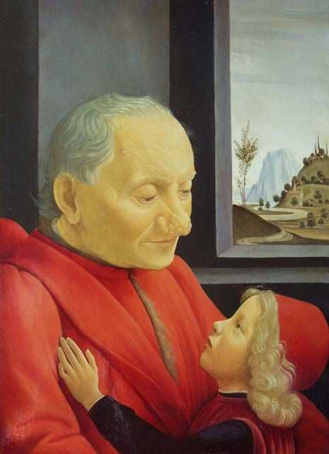 Портрет старика с внуком, доменико гирландайо, 1488 - галерея