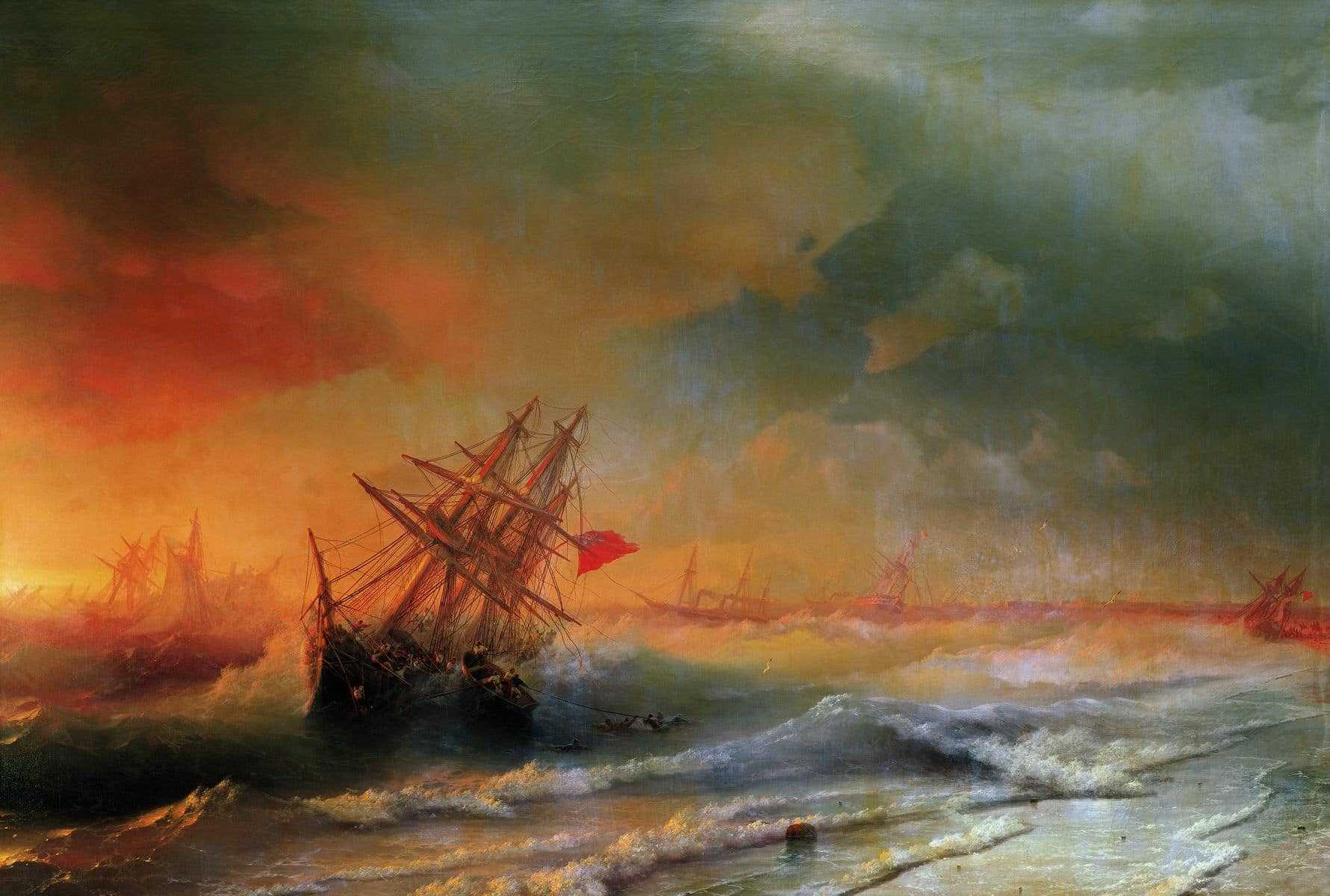 Картина Ивана Константиновича Айвазовского Всемирный потоп - одно из самых узнаваемых произведений художника