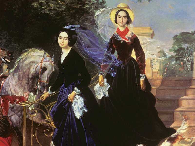 Сочинение описание картины портрет сестер шишмарёвых брюллова 8 класс