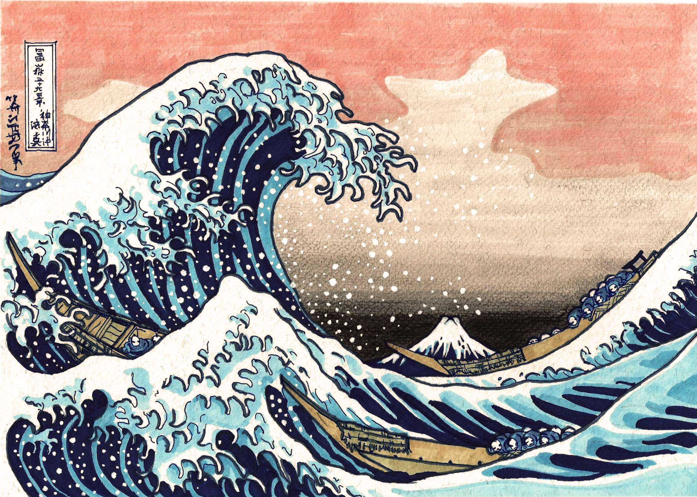 «большая волна» хокусая: секрет популярности | дневник живописи