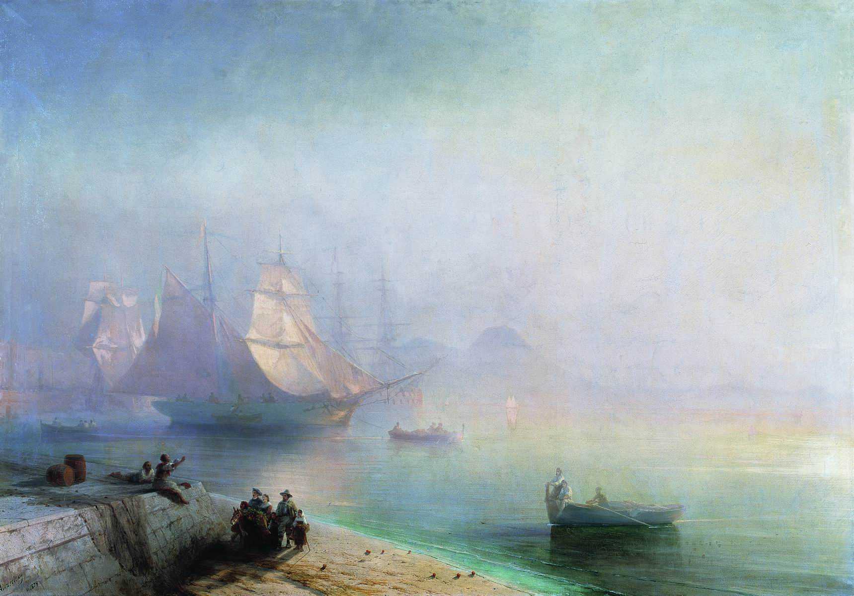 Картина Айвазовского Неаполитанский залив