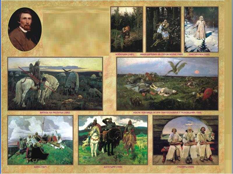 Васнецов виктор михайлович: известные картины и их описания