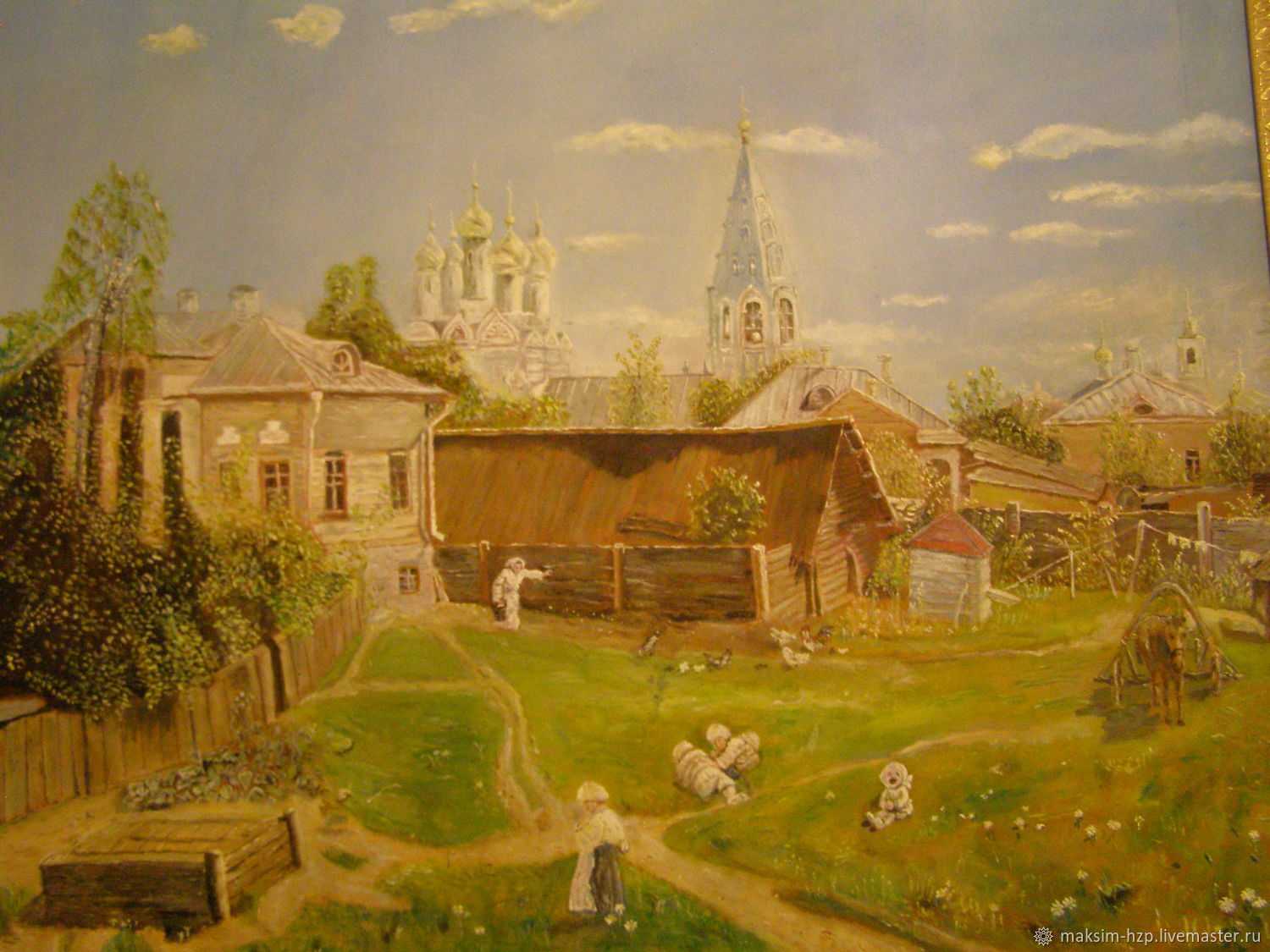 Сочинение по картине в.д. поленова «московский дворик»