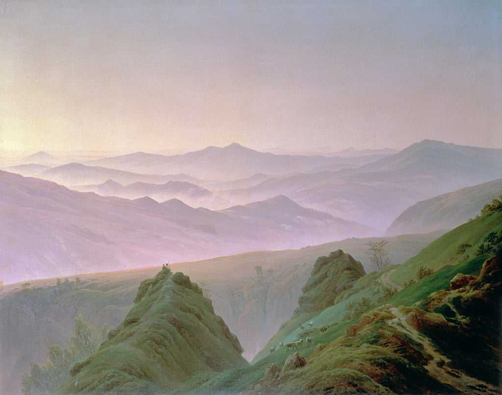 Странник над морем тумана, каспар давид фридрих 1818 г