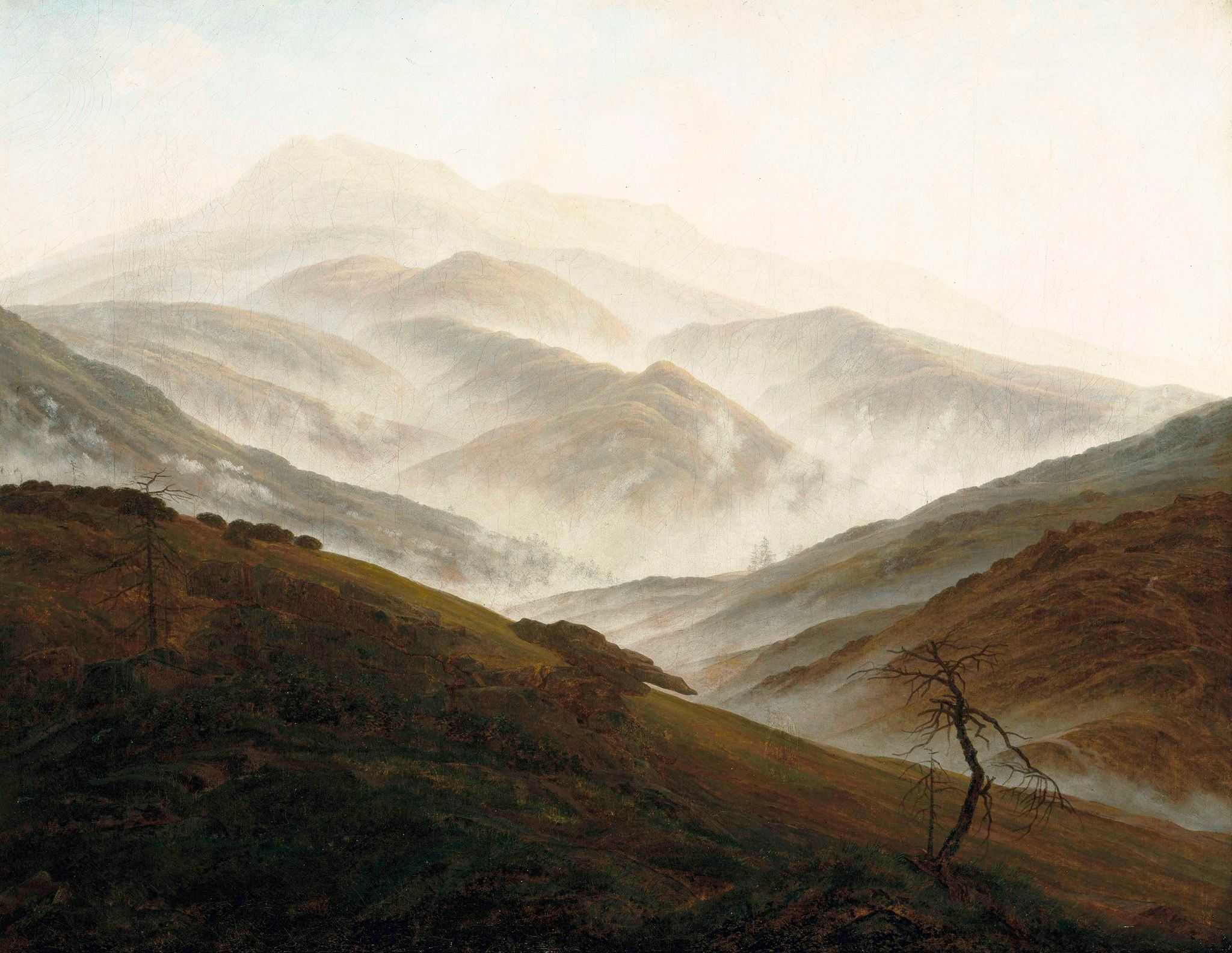 «утро в горах», каспар давид фридрих — описание картины - галерея