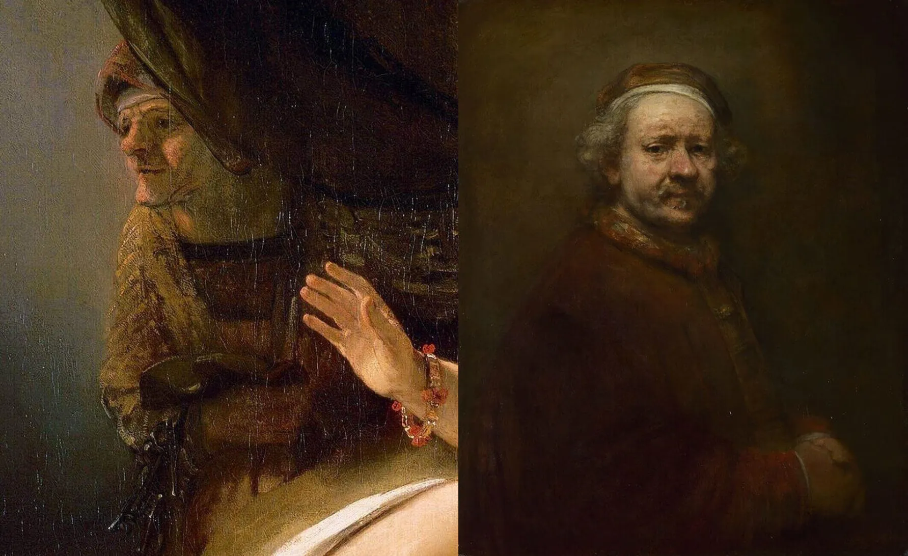 «даная» рембрандта. портрет жены и автопортрет в одной картине