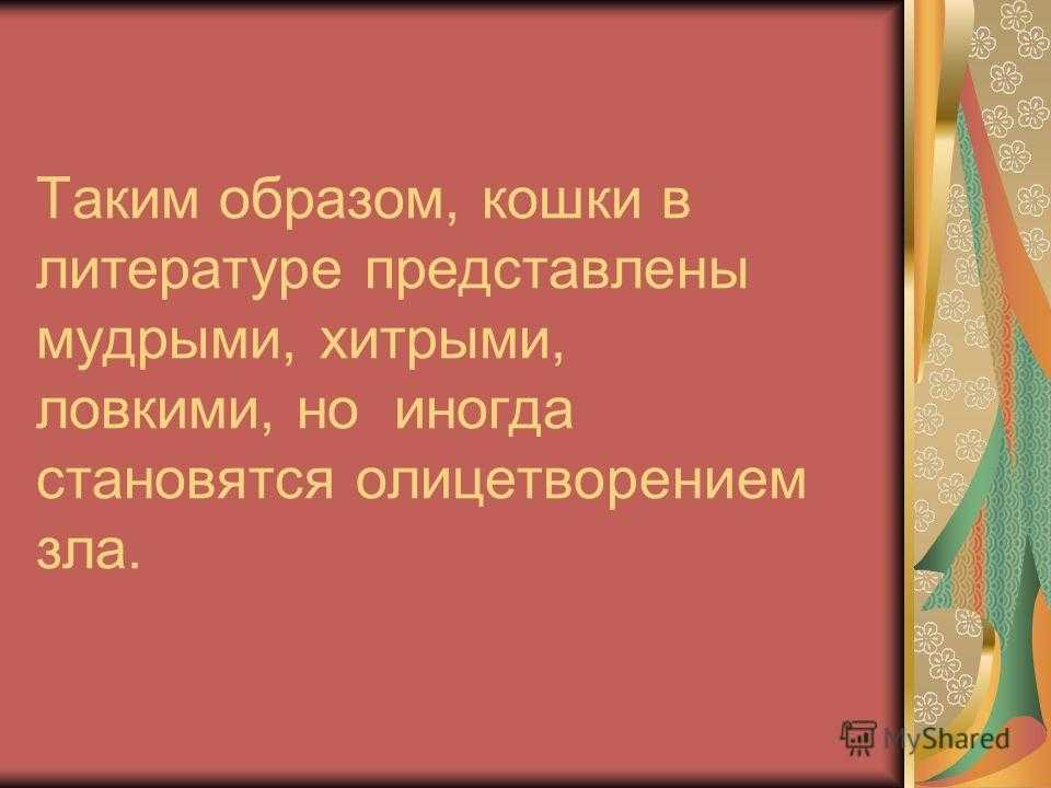 Литература представляет. Образы кошек в литературе. Образы кошек в произведениях писателей.