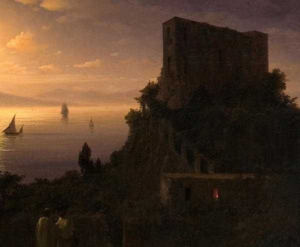 Картина Ивана Константиновича Айвазовского Неаполитанский залив - одно из самых узнаваемых произведений художника