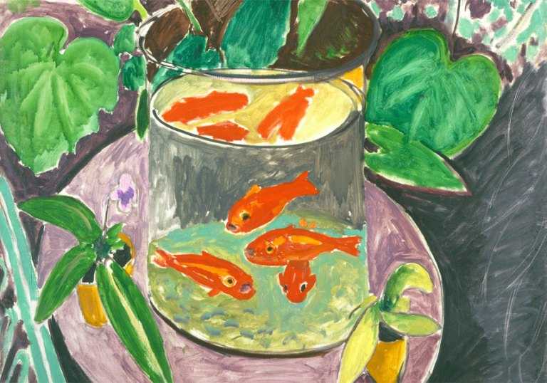 В чём особенности картины анри матисса «красные рыбки»