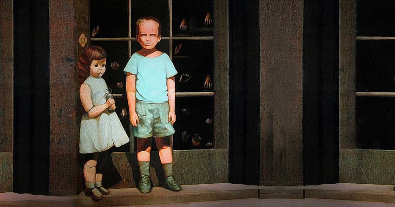 Картина мальчик и кукла у стеклянной двери. Билл Стоунхэм руки противятся ему. Билл Стоунхэм картины. Билл Стоунхэм Проклятая картина. Билл Стоунхем "руки, сопротивляющиеся ему"..