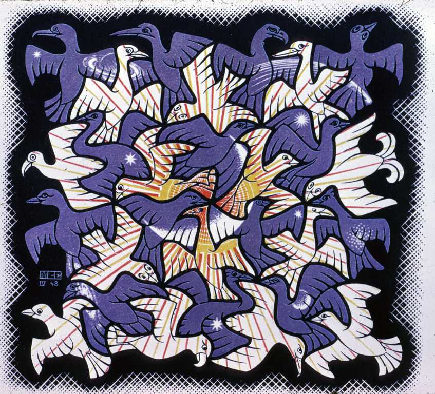 Волшебные картины мориса эшера, которыми иллюстрируют учебники кристаллографии - кинохит - 9 августа - 43254731781 - медиаплатформа миртесен