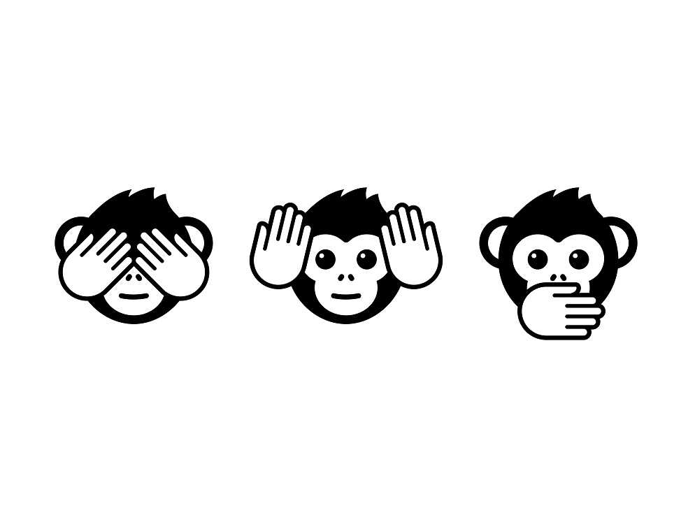 Три обезьяны — не вижу, не слышу, не скажу — что означает символ?