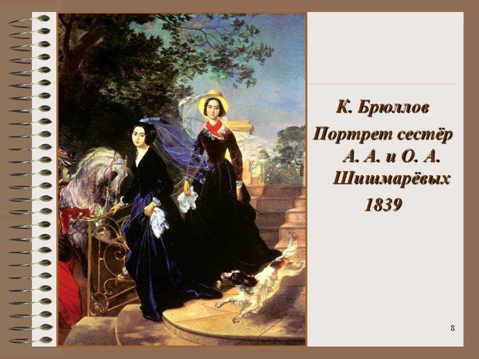 Картина Карла Брюллова Портрет сестер А А и О А Шишмаревых - одно из самых узнаваемых произведений художника