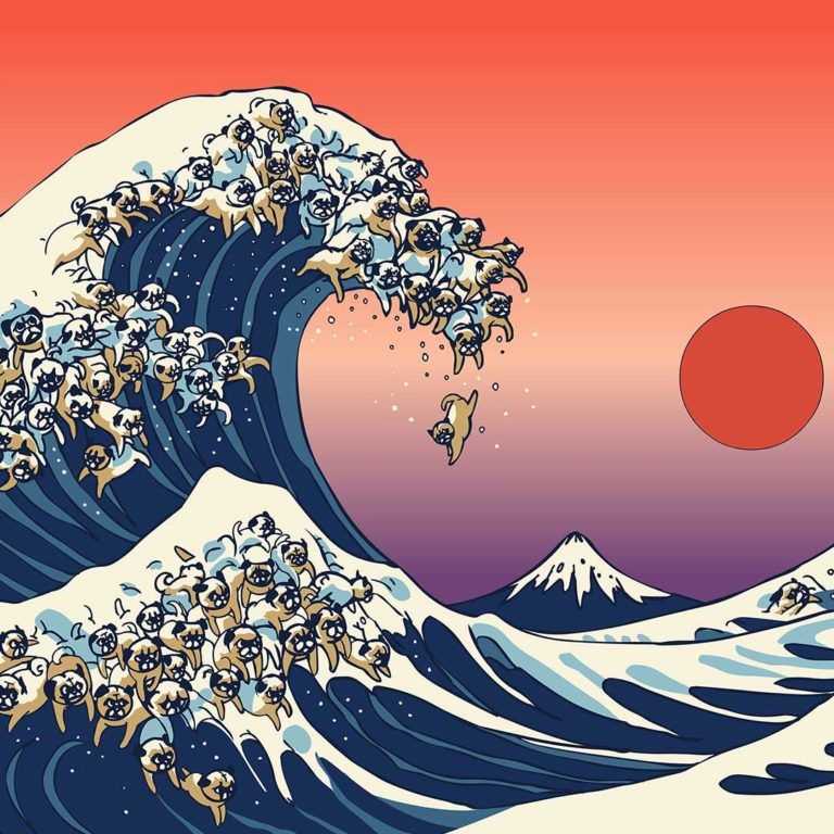 Как творчество хокусая вместе с волнами прокатилось по миру | 365mag.ru