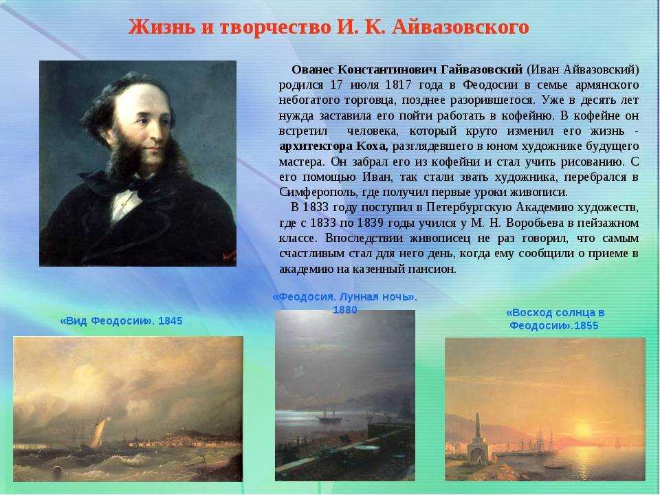 Картина Ивана Константиновича Айвазовского Ялта - одно из самых узнаваемых произведений художника