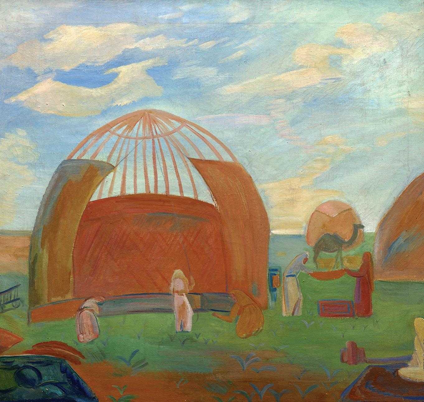 Вечер в степи, павел варфоломеевич кузнецов, 1912 - галерея