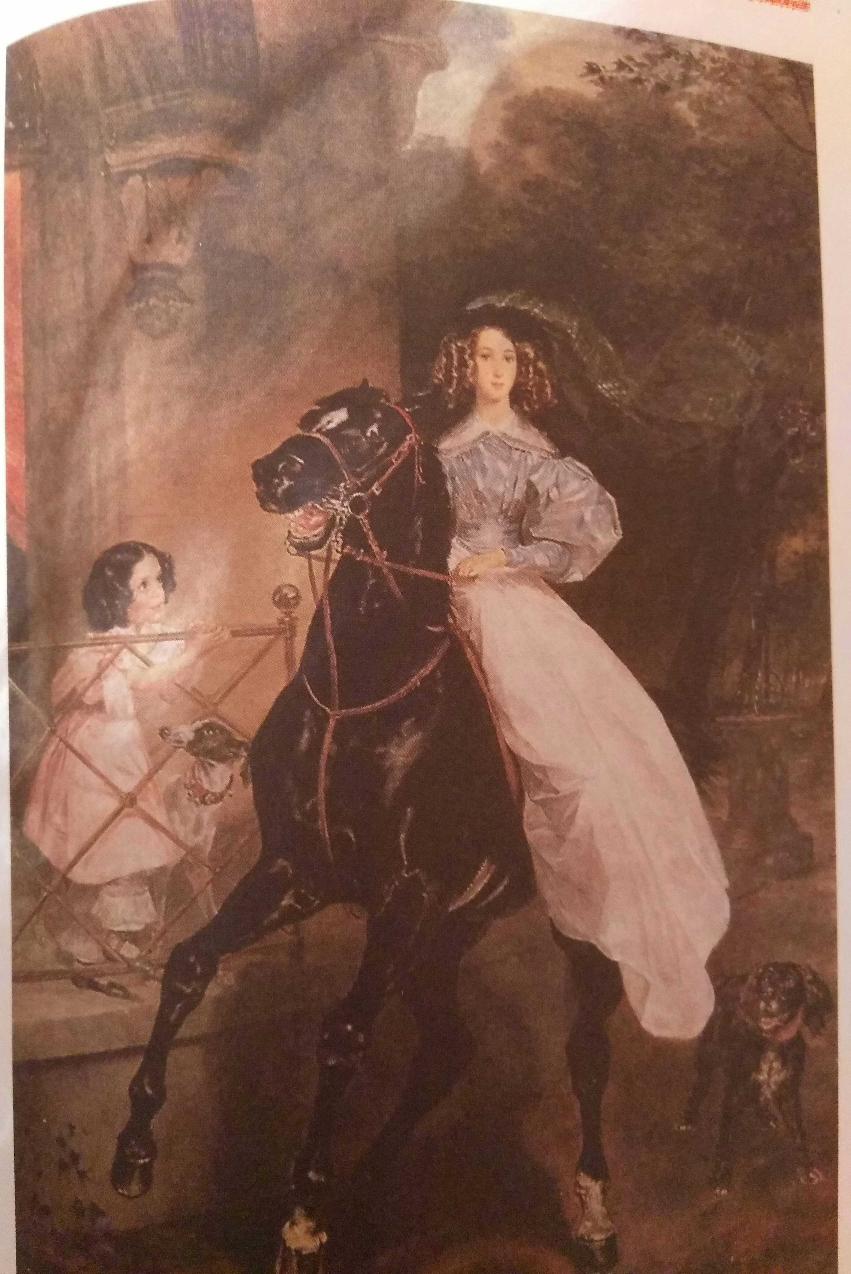 Картина девушка на лошади с собакой. карл брюллов «всадница»: описание картины. итальянская красота с русской душой