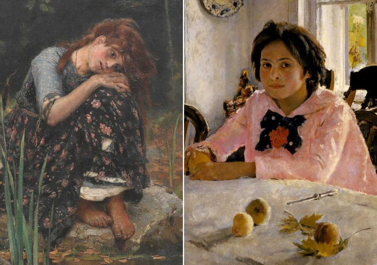 Девочка с персиками картина галерея