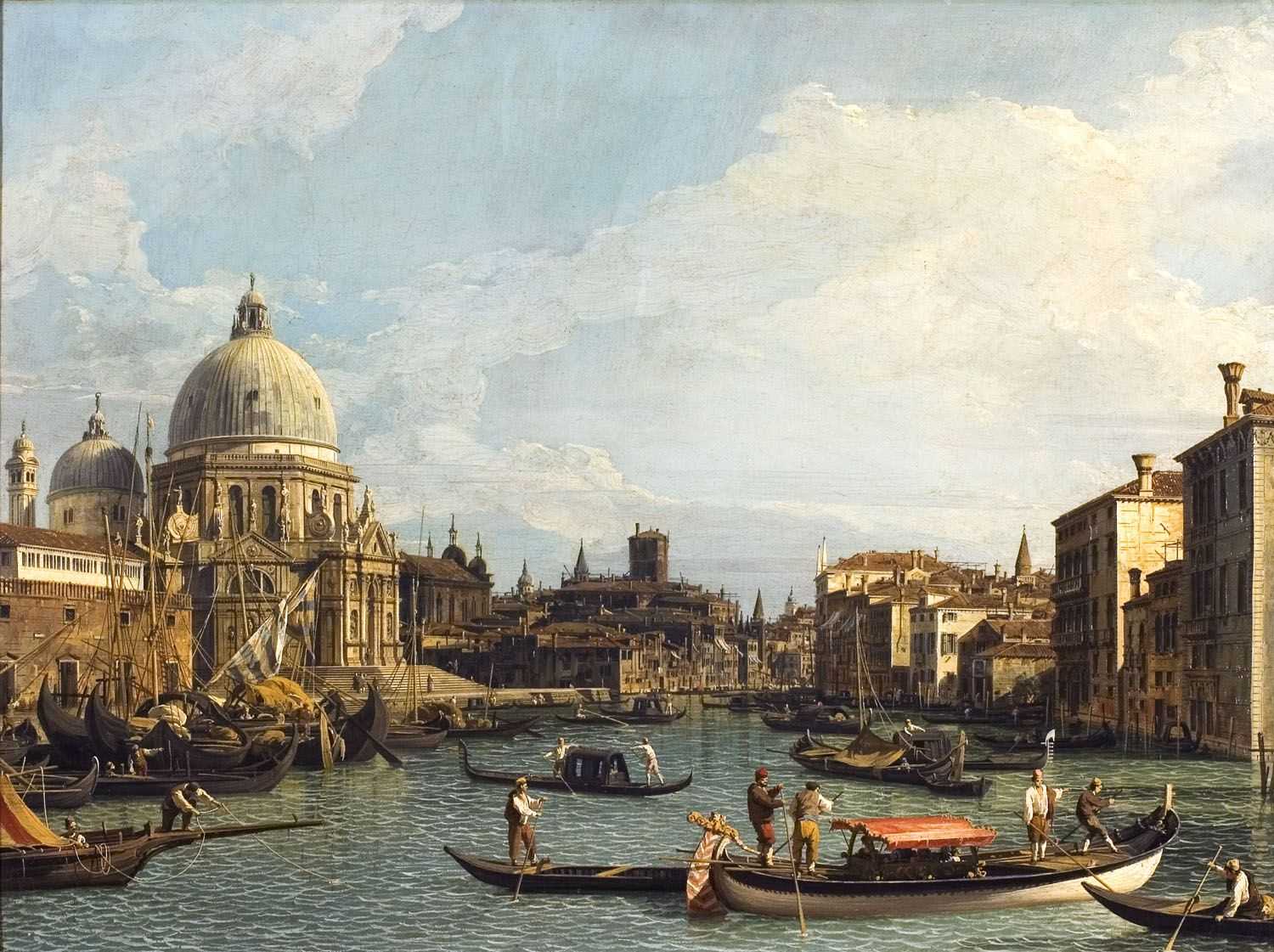 Вид на дворец дожей в венеции, антонио каналь (каналетто)