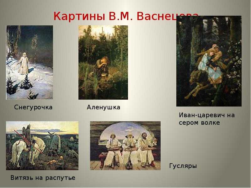Самые знаменитые картины васнецова: фото с названиями